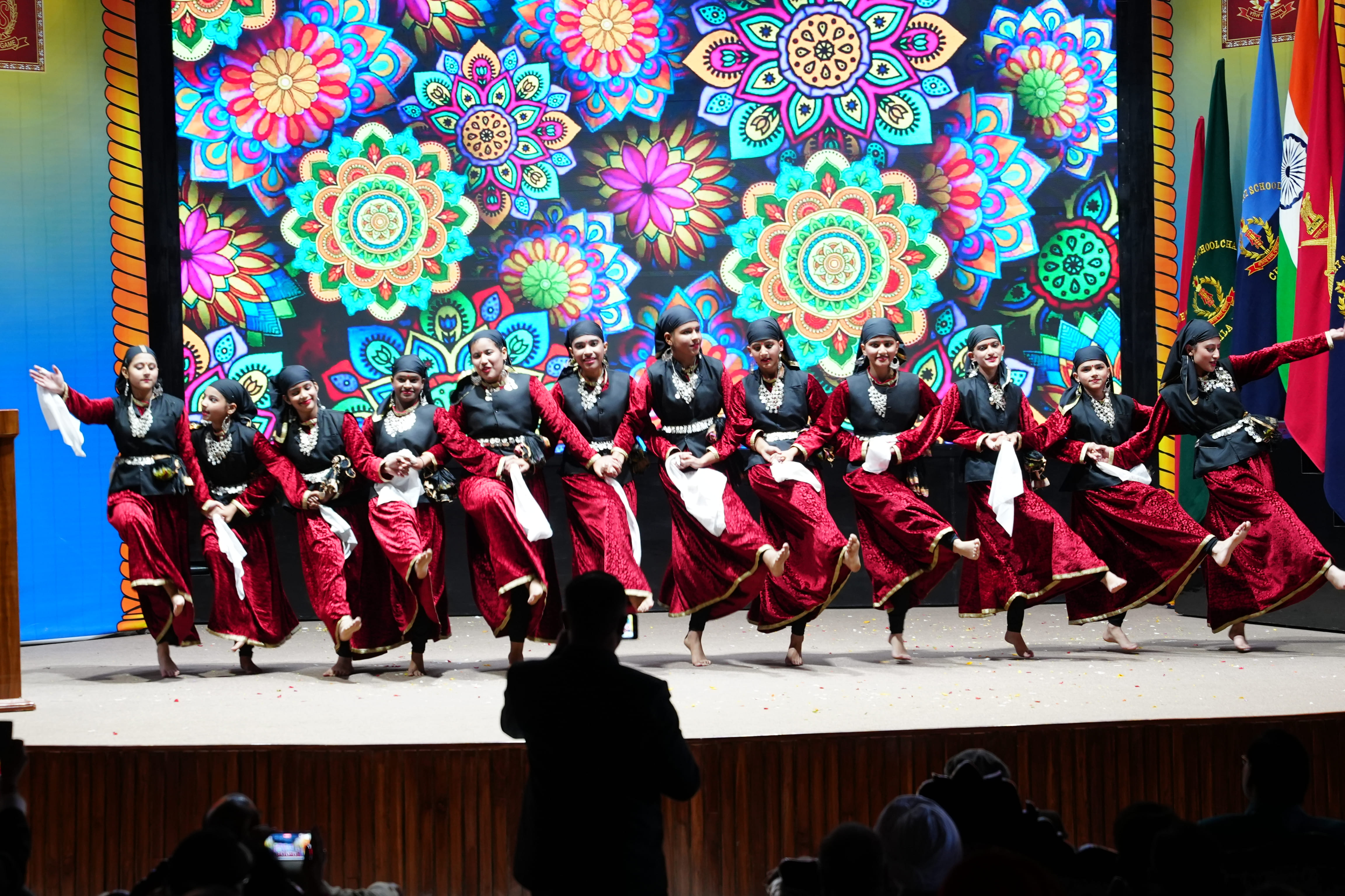 Girl Cadets folk Dance